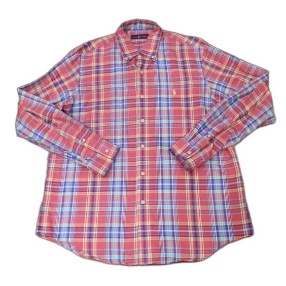 Ralph Lauren Men's Cotton Long Sleeve Button Down Shirts Size Large Lot of 2 - Picture 4 of 5